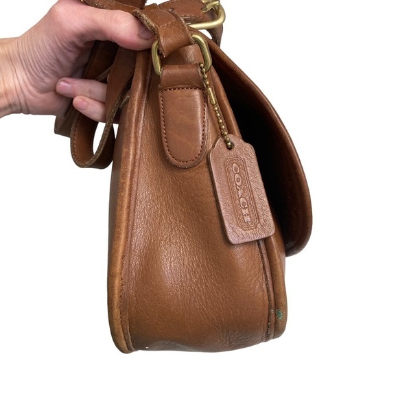 Coach vintage English tan leather city bag 9790 - Picture 5 of 15